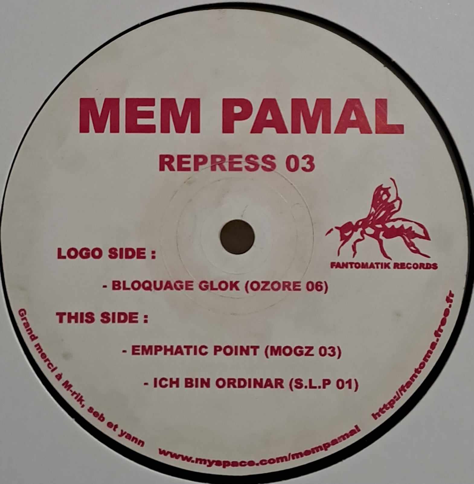 Fantomatik 03 RP - vinyle hardcore